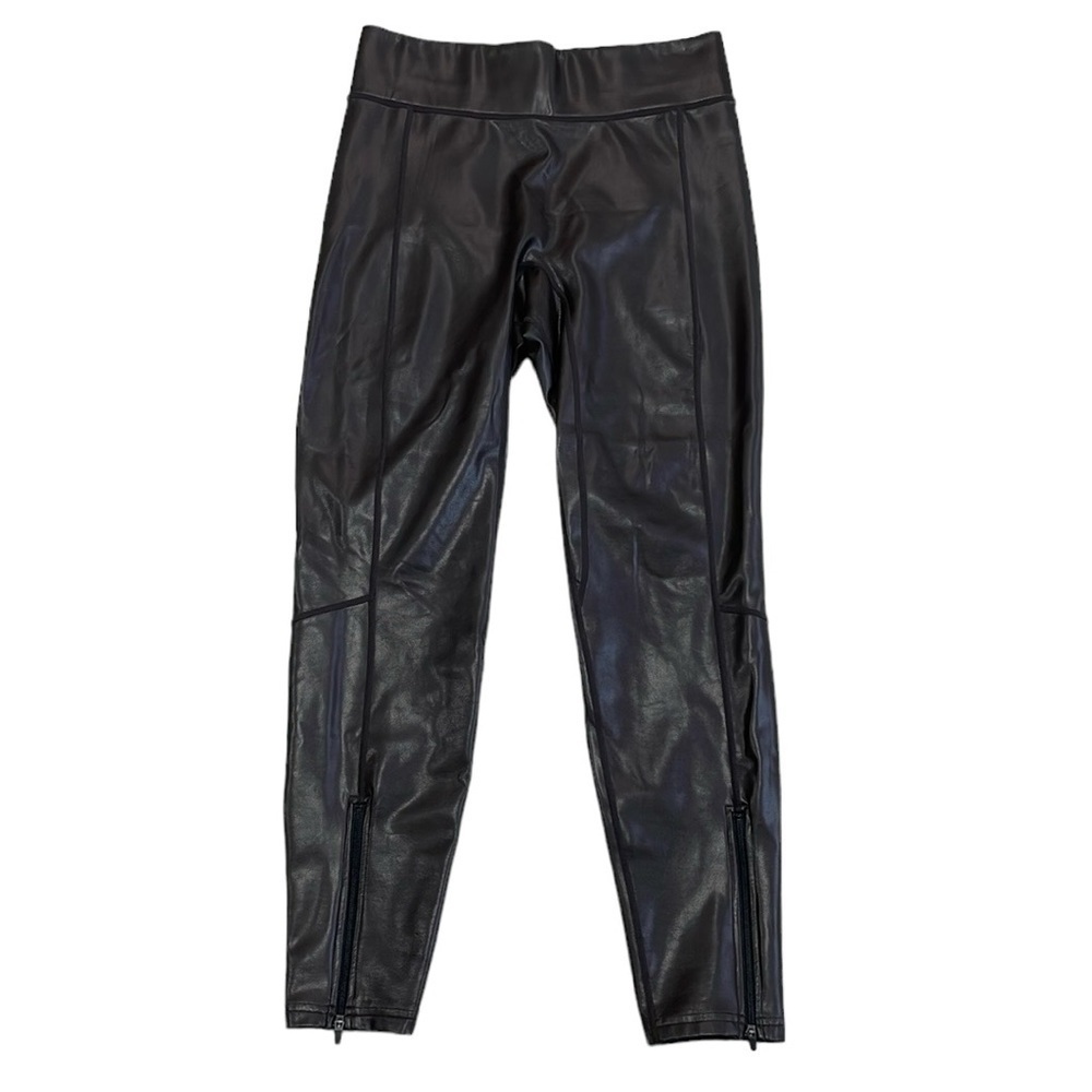 ALC Pants Women's 6 Brown Skinny Faux Leather Zip Up